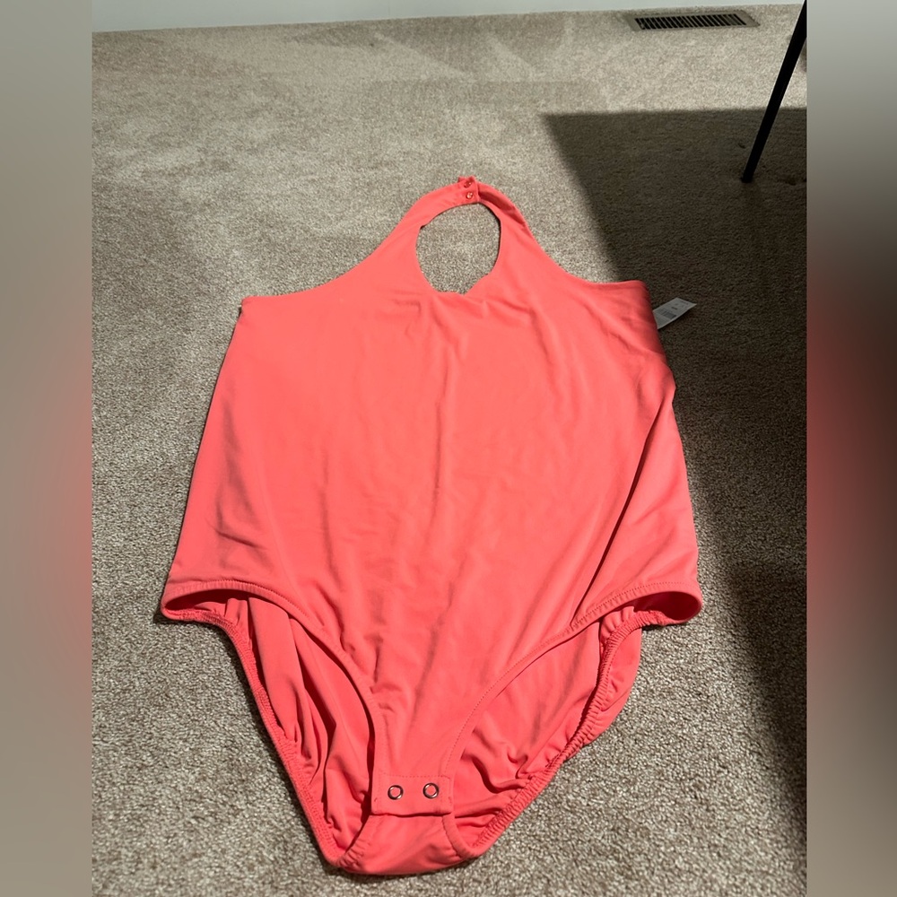 NWT Lane Bryant 18/20 Coral Bodysuit